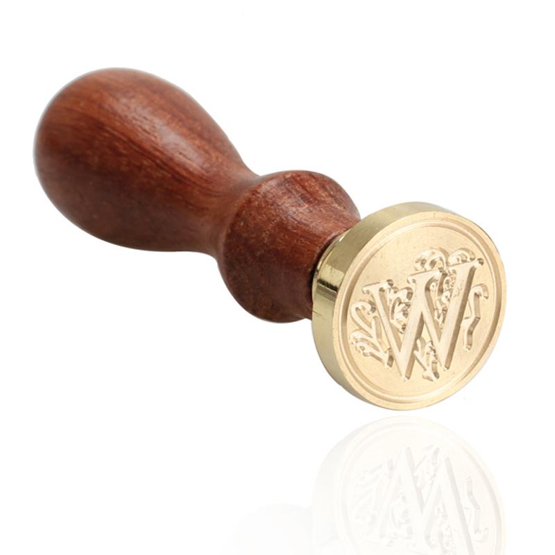 Vintage Wax Seal Stamp Classic A-Z Retro Seals Wooden Stamps Alphabet Craft 26 Letter Sealing Wax Home Decor Dropshipping