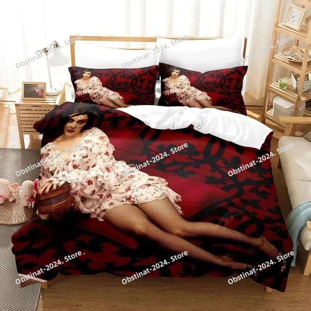 Parure de lit 3D imprimée Madonna sexy : housse de couette, taie d’oreiller, couette, tailles king et queen, pour garçon et adulte.
