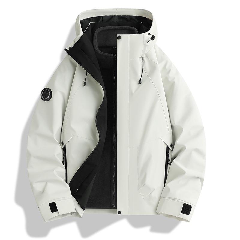 Unisex Winter 3-in-1 Ski Jacket Set: Mountain Style Hooded Workwear