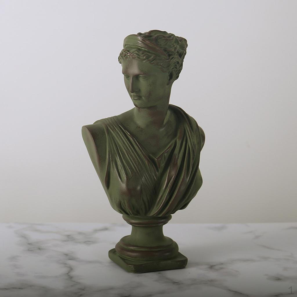 Head Statue Bust Resin Greek Mythology Nordic Art Decor Sculpture