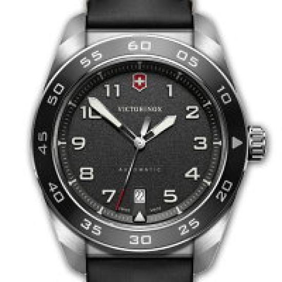 [NEW] Victorinox Swiss Army Heritage Men's Watch 242044, Black Dial & Leather Strap, Sapphire Crystal, 100M Water Resistant, Swiss Made, Brand New