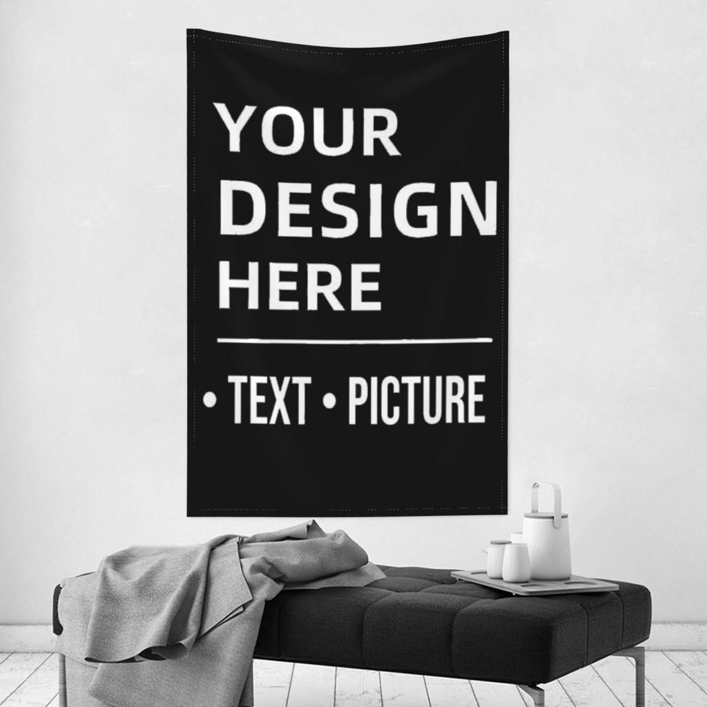Personalized Tapestry Wall Art - Custom Photo Design, Perfect for Weddings, Family Celebrations & Birthdays, Horizontal Orientat