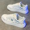 Herbst neue lässige flache Schuhe Studenten Low-Top Sports kleine weiße Trendschuhe