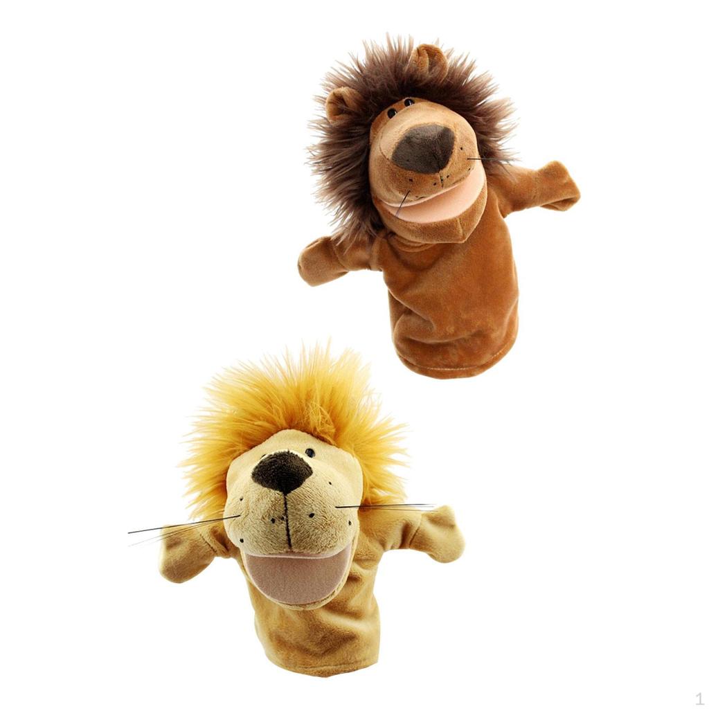 2 Hand Puppets for Children, Stuffed Animals, Decorative Toys Kids, Pretend Play, Storytelling