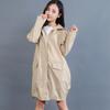 Women's Waterproof Jacket Raincoats Casual Hooded Outdoor Fashion Unisex Long Coat
