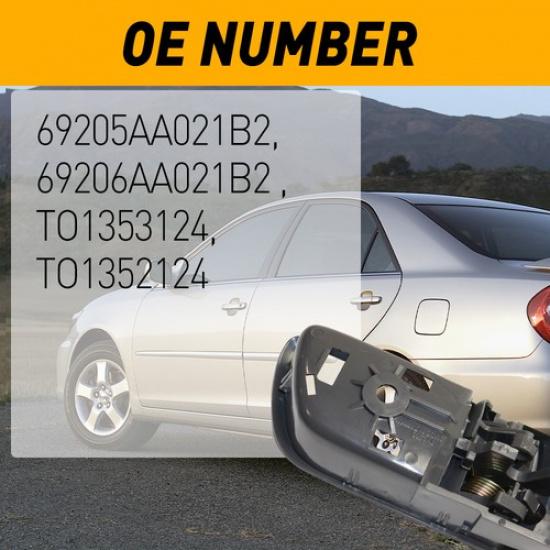 Door Handle For 2002-2006 Toyota Camry Chrome Gray Front Rear Left Right Inner