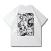 One Piece Nico Robin Manga Split Print Oversized Anime Streetwear Women And Men T-Shirt