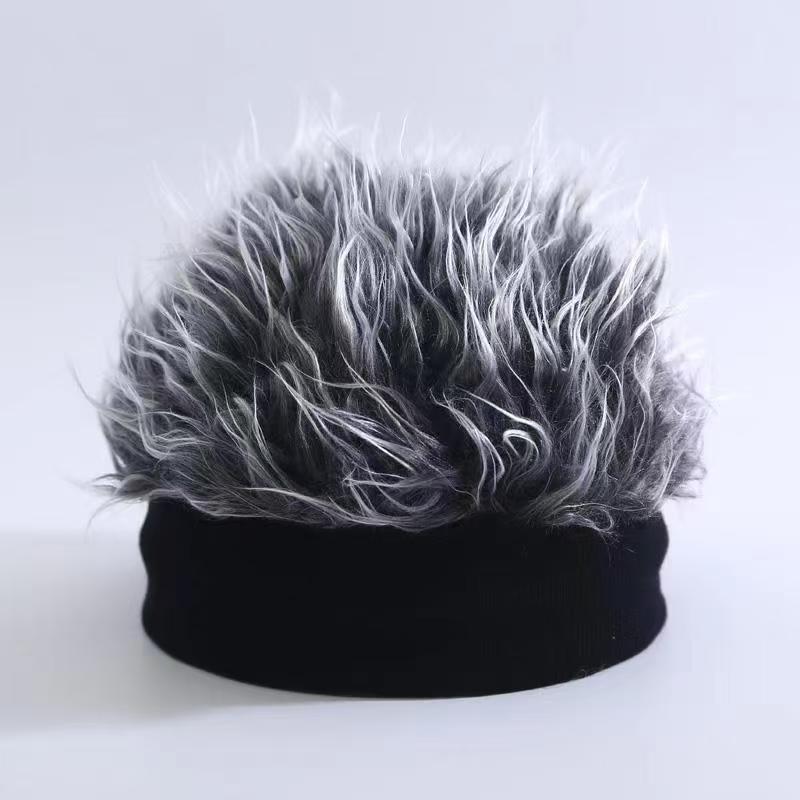 Men's Retro Brimless Knit Hat: Autumn & Winter Trendy Street Style