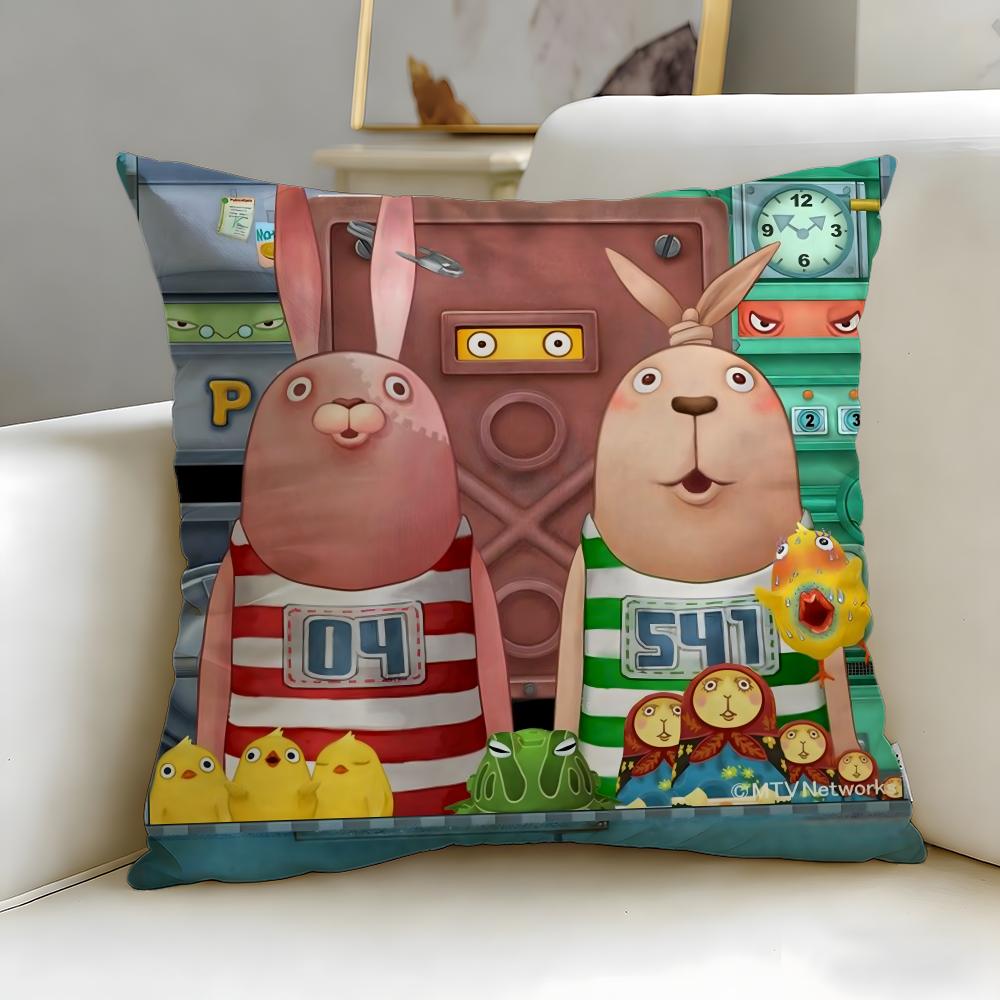 classic cartoon Usavich Cushion Cover Soft & Easy-Wash Pillow Case – Versatile for Couch, Bed, Travel and Office