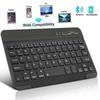 Bluetooth Wireless Keyboard Mini Keyboard For Ipad Phone Tablet Rubber Keycaps Rechargeable Gaming Keyboard For Android Ios Windows