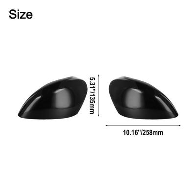 High Quality Material Mirror Cover 21.5 X 13 X 9cm Pair Right&Left ABS Door Wing Mirror Cover Cap Mirror Cover