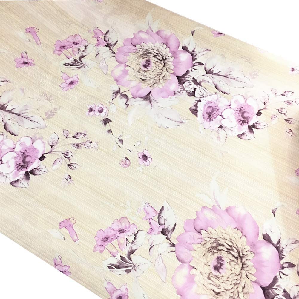 

Обои самоклеящиеся в стиле ретро с цветущим фиолетовым цветком, цветочные обои peel and stick, контактная бумага для мебели и шкафов 1mx45cm