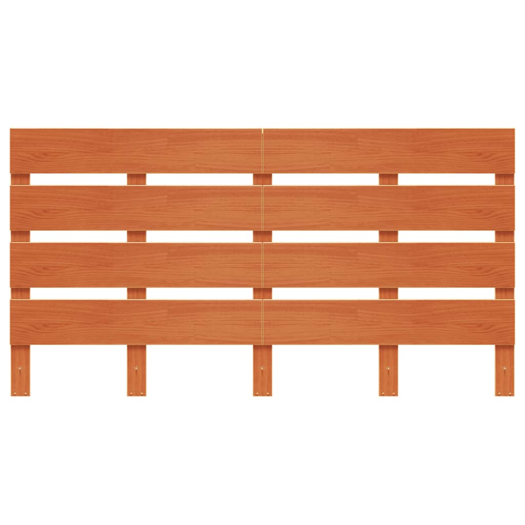 Headboard Wax Brown 150 Cm Solid Pine Wood