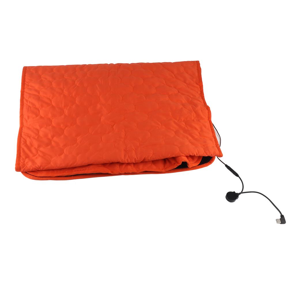 Heated Sleeping Bag Pad Mattress USB Power Warm Heating Mat with 5 Heating Zone 3-  Temperature for Indoor Outdoor Camping Travel