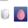 Striped Pattern Easter Geometric Eggs Mold Non-Stick Handmade Craft Aromatherapy Egg Mold Flexible Heat Resistant