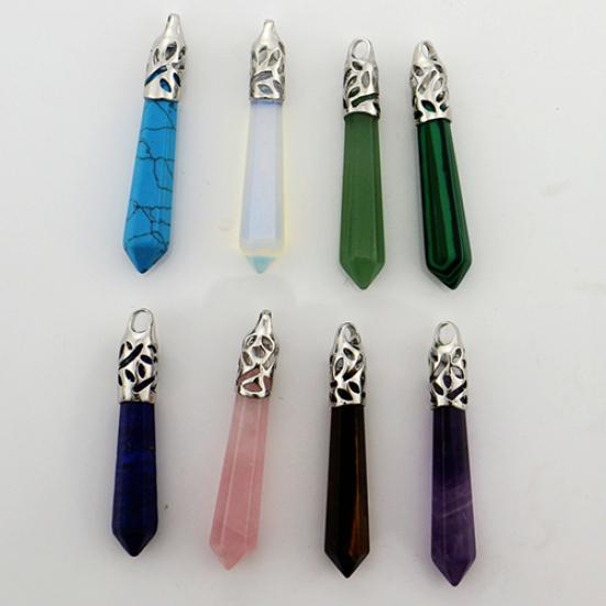 

Винтажный шестиугольный кулон из искусственного камня, подвеска, ожерелье, изготовление ювелирных изделий, аксессуары «сделай сам»