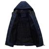 Winter cotton-padded clothes men's fleece thickened removable hooded cotton-padded jackets men's jackets warm medium and long cotton-padded clothes