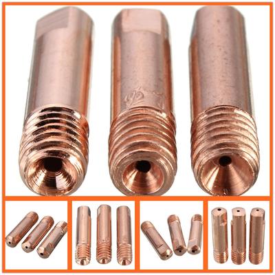 10 Stücke 0,8/1,0/1,2mm MB-15AK MIG/MAG M6 Schweißbrenner Tipps Halter Gasdüse Neu