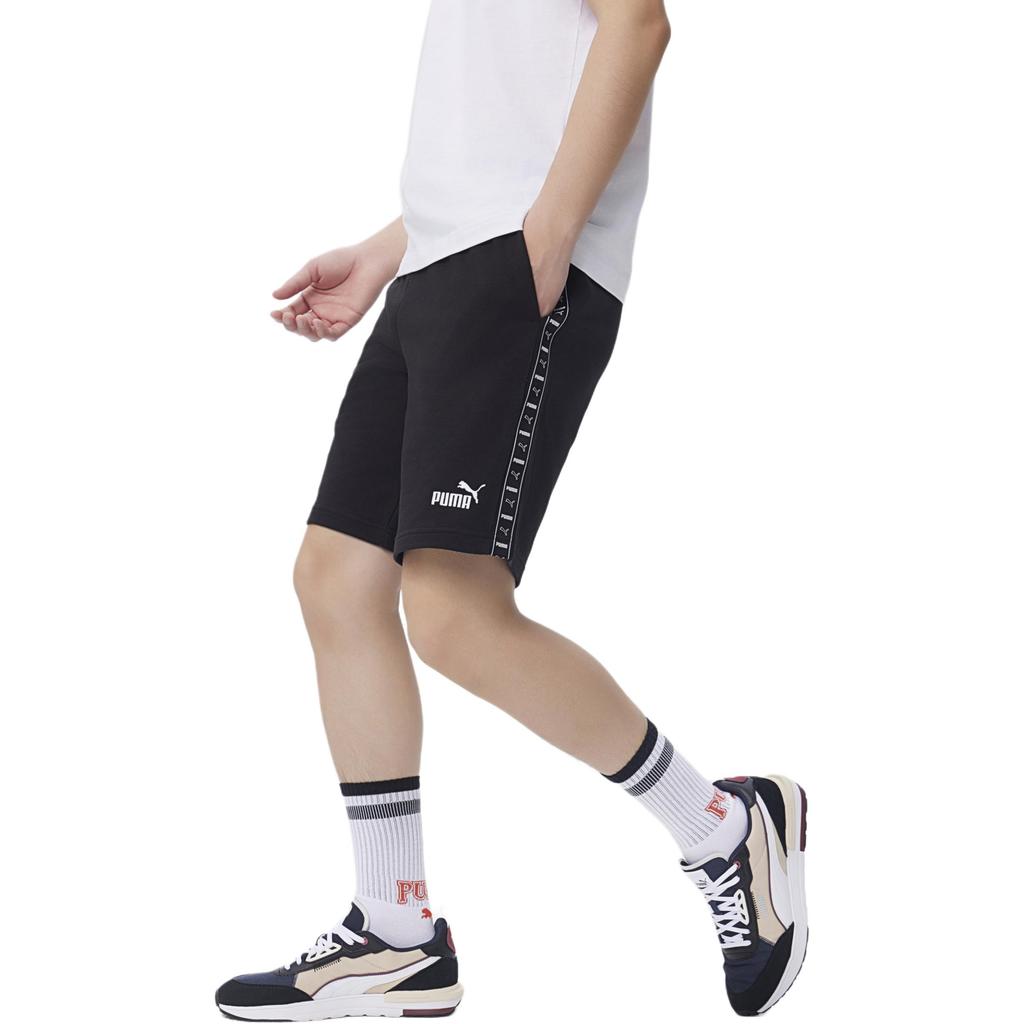 Puma Logo Design Breathable Lightweight Comfortable Three-Quarter Pants Casual Shorts Men shorts Black 687684-01