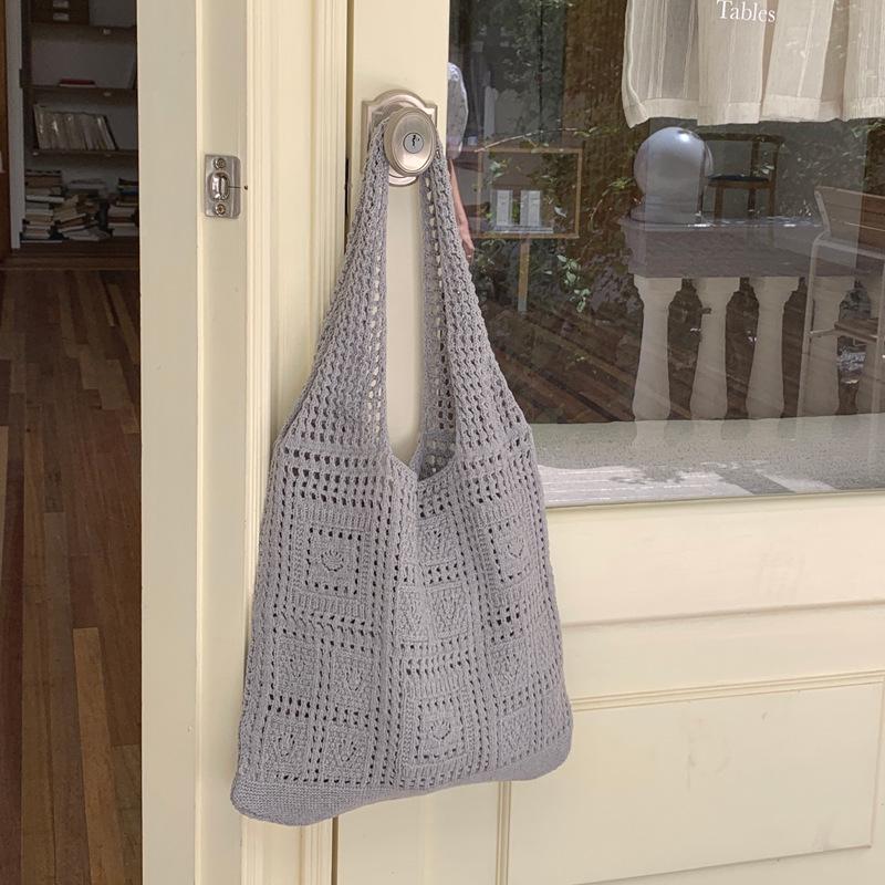 Chic Cross-Border Woven Tote: Casual, All-Match Knitted Handbag for Summer Travel