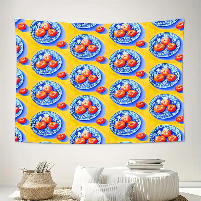 unframed Vintage Tomato Wall Tapestry Aesthetic Room Decor Farmhouse Kitchen Art Botanical Wall Hanging Dorm Decor Home Decor