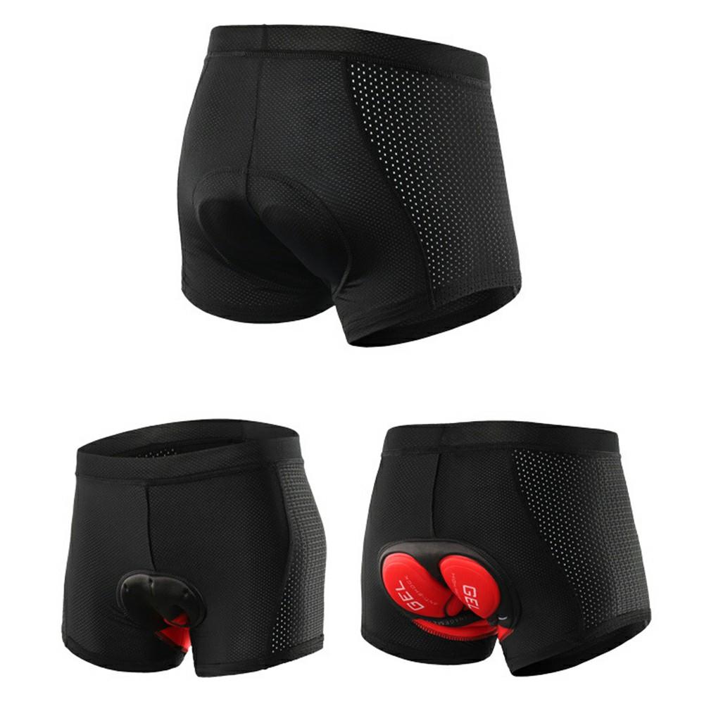ARSUXEO 001C Outdoor Cycling Shorts Padded Breathable Quick Dry Bike Riding Boxer Briefs - Asian Size M (European Size S)