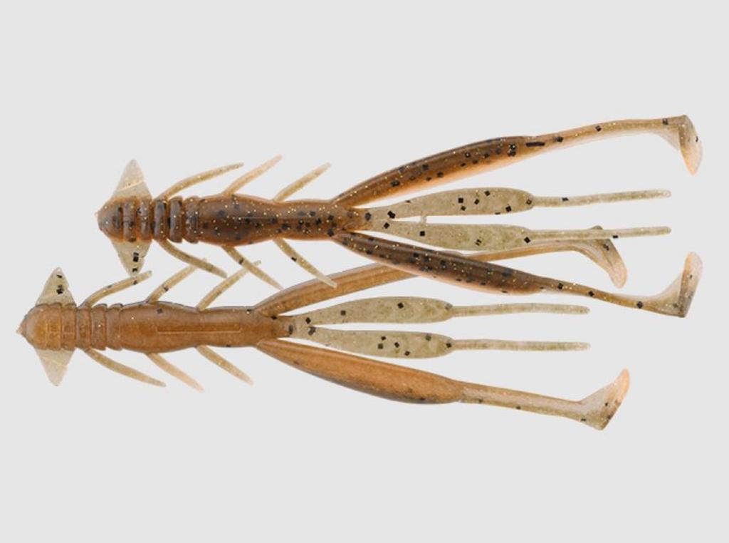 Leurre Souple Jackall Jimmy Shrimp 3,8 Pouces – Lime Chart (lot De 7)