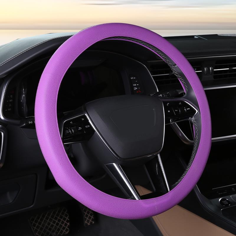 

Универсальные всесезонные чехлы на руль: Крутой, Впитывающий пот и Необходимый для автомобилей фиолетовый