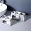 Toothbrush Holder With Gargle Cups Set, Creative Couple Home Bathroom Toothbrush Rack Cup Holder