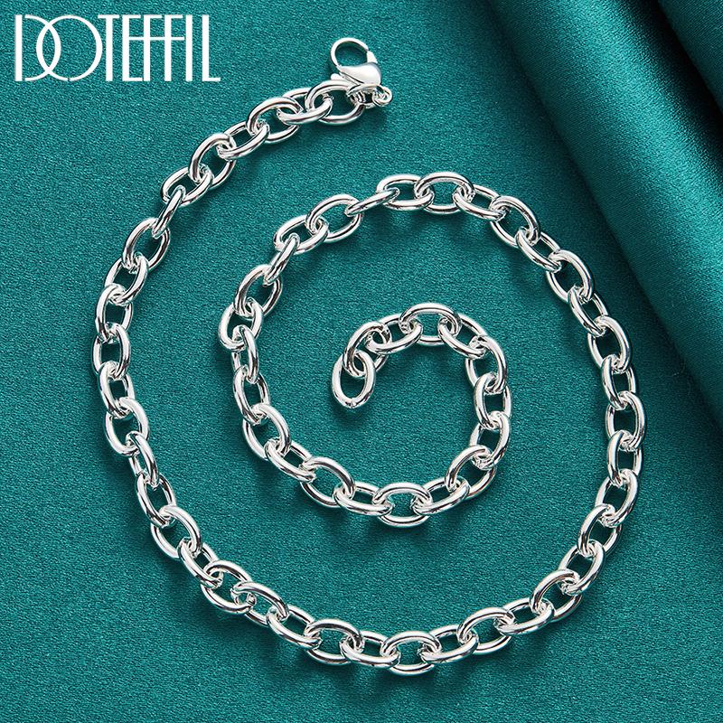 925 Sterling Silver Řetízek 18palcový svatební večírek módní šperkový náhrdelník