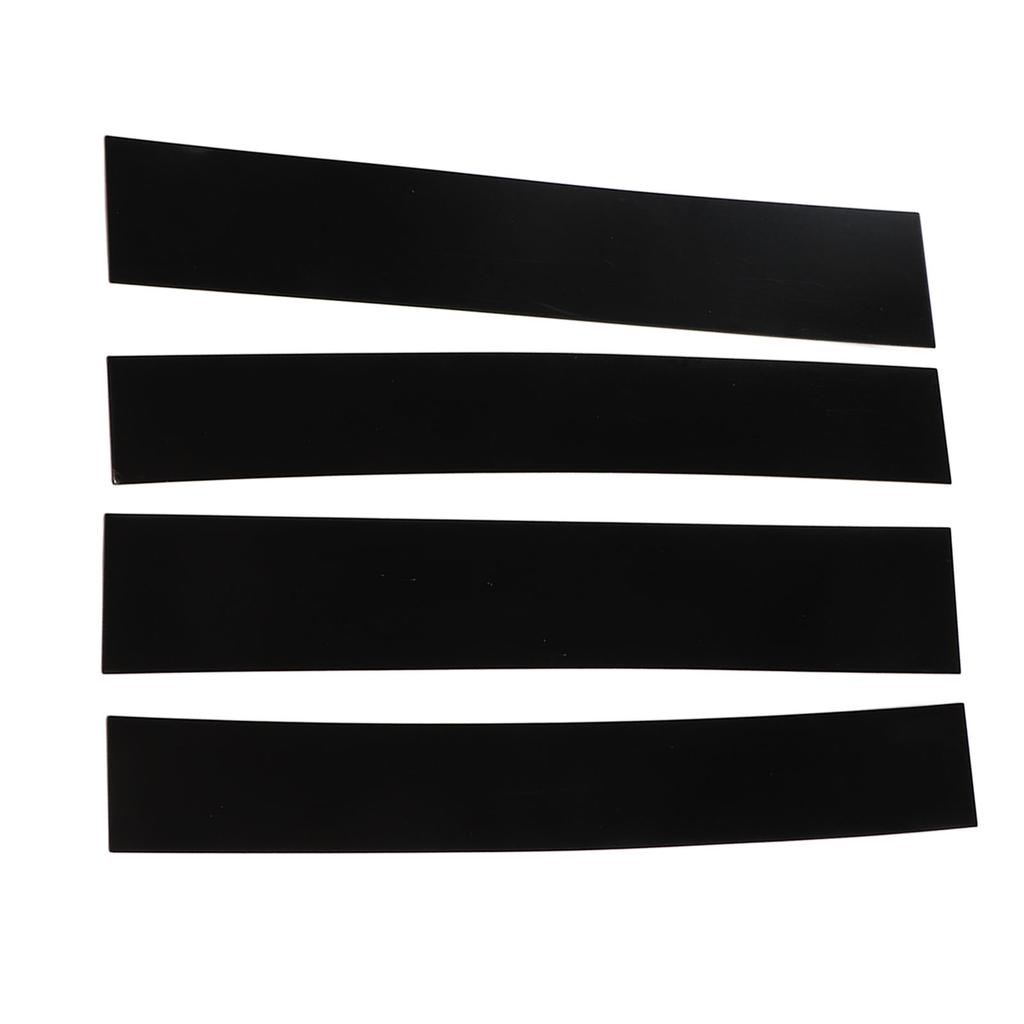 4pcs 4D Style Pillar Post Trim Gloss Black Mirror Surface Pillar Molding Sticker Replacement for Escalade 2007‑2014