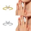 Sterling Silver Sweet Double Layer Star Moon Opening Ring For Women Finger Ring Engagement Wedding Jewelry Wholesale
