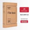 10cm Thick Extra Large Kraft Paper A4 File Box - Acid-Free Document Organizer