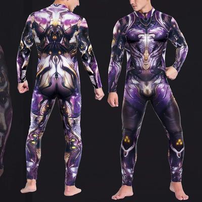Robot CyberPunk Jumpsuit Catsuit Sexy Women Male Mechanical Armor Cosplay Costume Halloween Zentai Party Suit