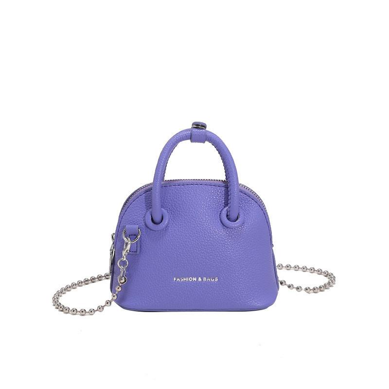 Fashionable Mini Shell Crossbody Bag With Breathable Durable Pu Leather Design