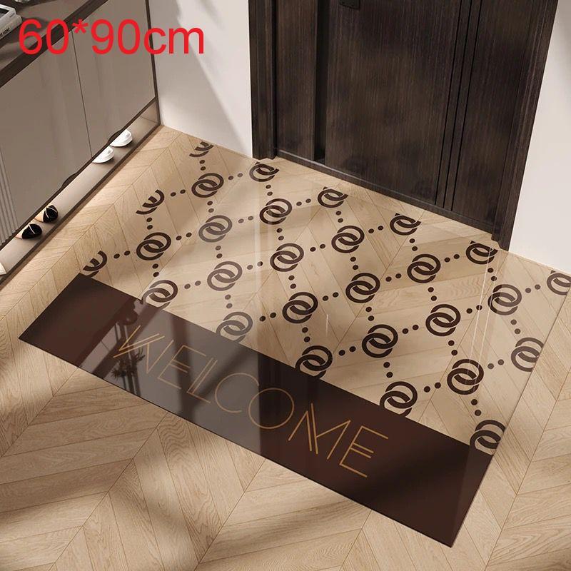 Cartoon Animal Pvc Door Mat With Waterwashable Surface For Home Entrance