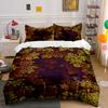Floral Leaves In Orange. Bedding Sets Duvet Cover Sets Duvet Covers Pillowcases(1 * Duvet Cover 2 * Pillowcases Without Duvet Insert)