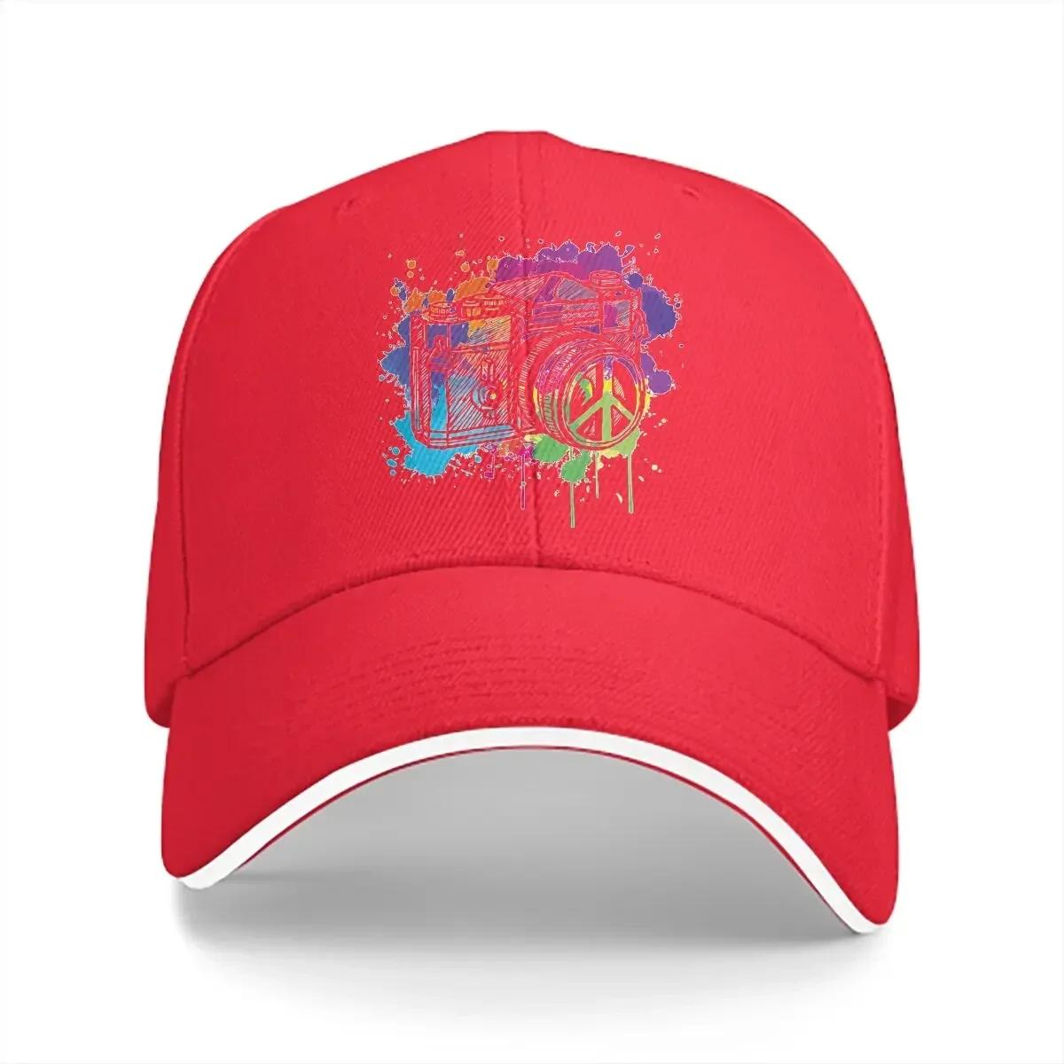 

Pure Color Dad Hats Watercolour Unisexs Hat Sun Visor Baseball Caps Photographer Camera Patent Peaked Cap One Size