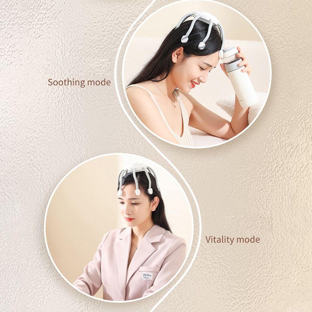 Frequency Unblock Headache Multi-Point Massage Electric Head Massager Scalp Massager Relief Relax