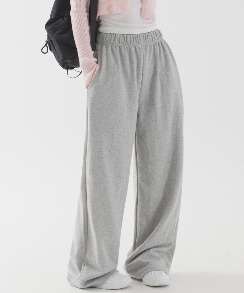 PIANER Relaxed Wide Long Sweatpants (Melange)