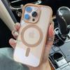 Applicable To IPhone17 Magnetic Transparent Mobile Phone Case Apple 16proMax Official Macaron 15 Fall Protection Case