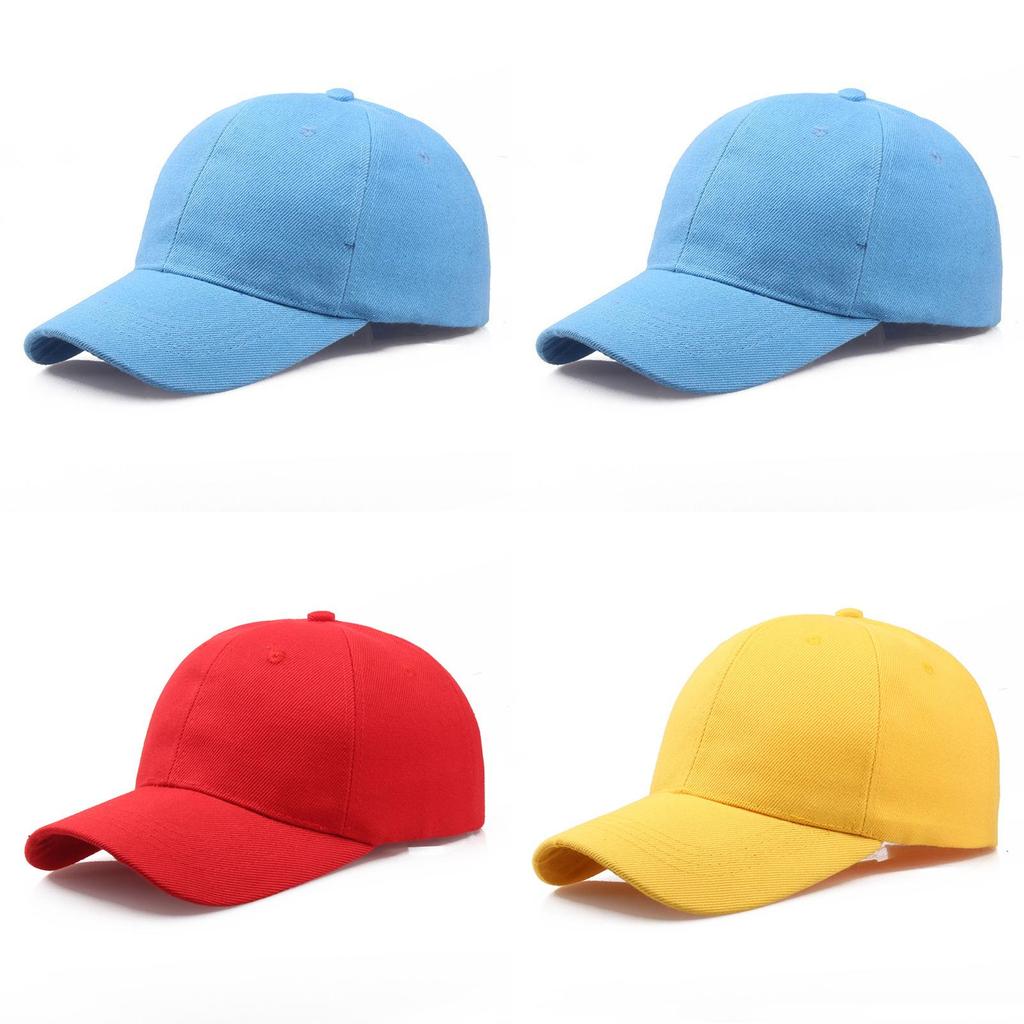 Unisex Adjustable Solid Canvas Baseball Cap Perfect For Outdoor Activities And Sports