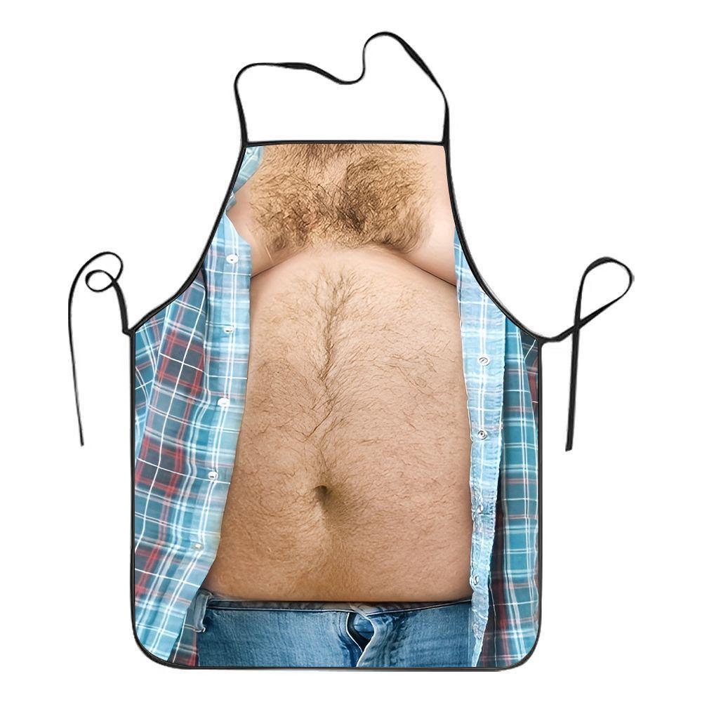 Kreativní zástěra na grilování se zábavnými potisky - Xiyin Household