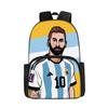 Football Schoolbag Surrounding Primary And Secondary School Students Backpack Miami International Player Backpack Single-Layer Bag