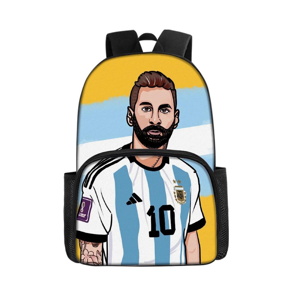 Football Schoolbag Surrounding Primary And Secondary School Students Backpack Miami International Player Backpack Single-Layer Bag
