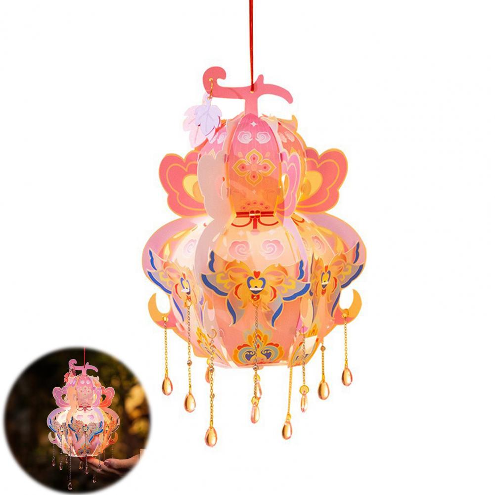 Patterned Lantern Kit Waterproof Lantern Kit Chinese New Year Handcrafted Lanterns for Mid-autumn Festival Spring Celebration