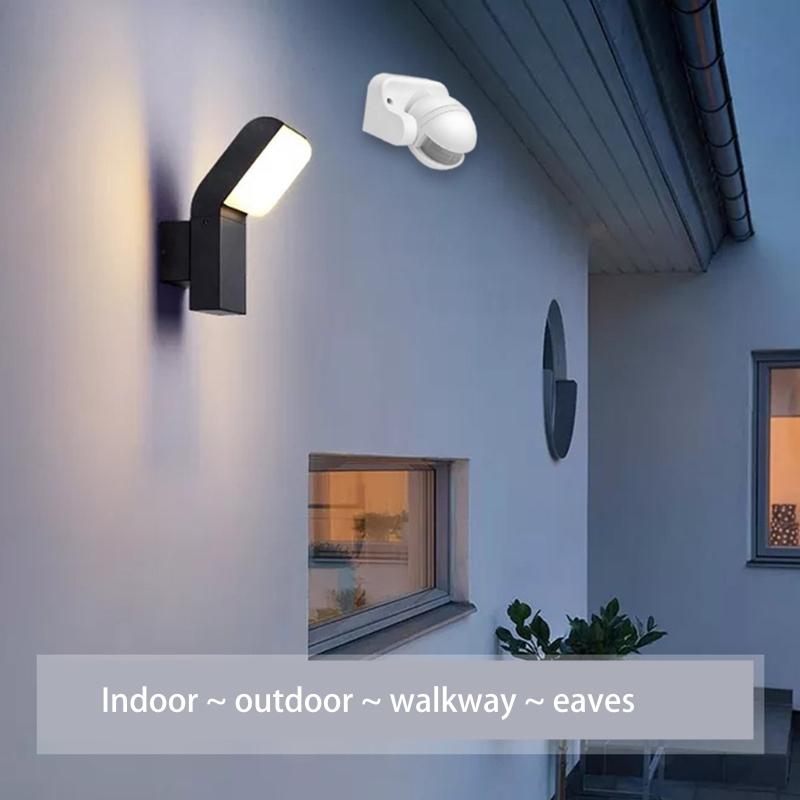 Intelligent Motion Sensor Switch Easy Installation Flame Retardant ABS Material Automatic Lighting Switch Anti-oxidation