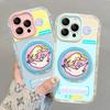 Cat washing machine fulcrum stand compatible with iPhone 16e, jelly phone case, 15 Pro Max Cute Cartoon 13, full coverage 14