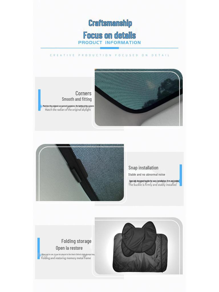 NIO ET7 Car Sunshade: Sunroof Heat Insulation & Anti-Peeping Modification Supplies
