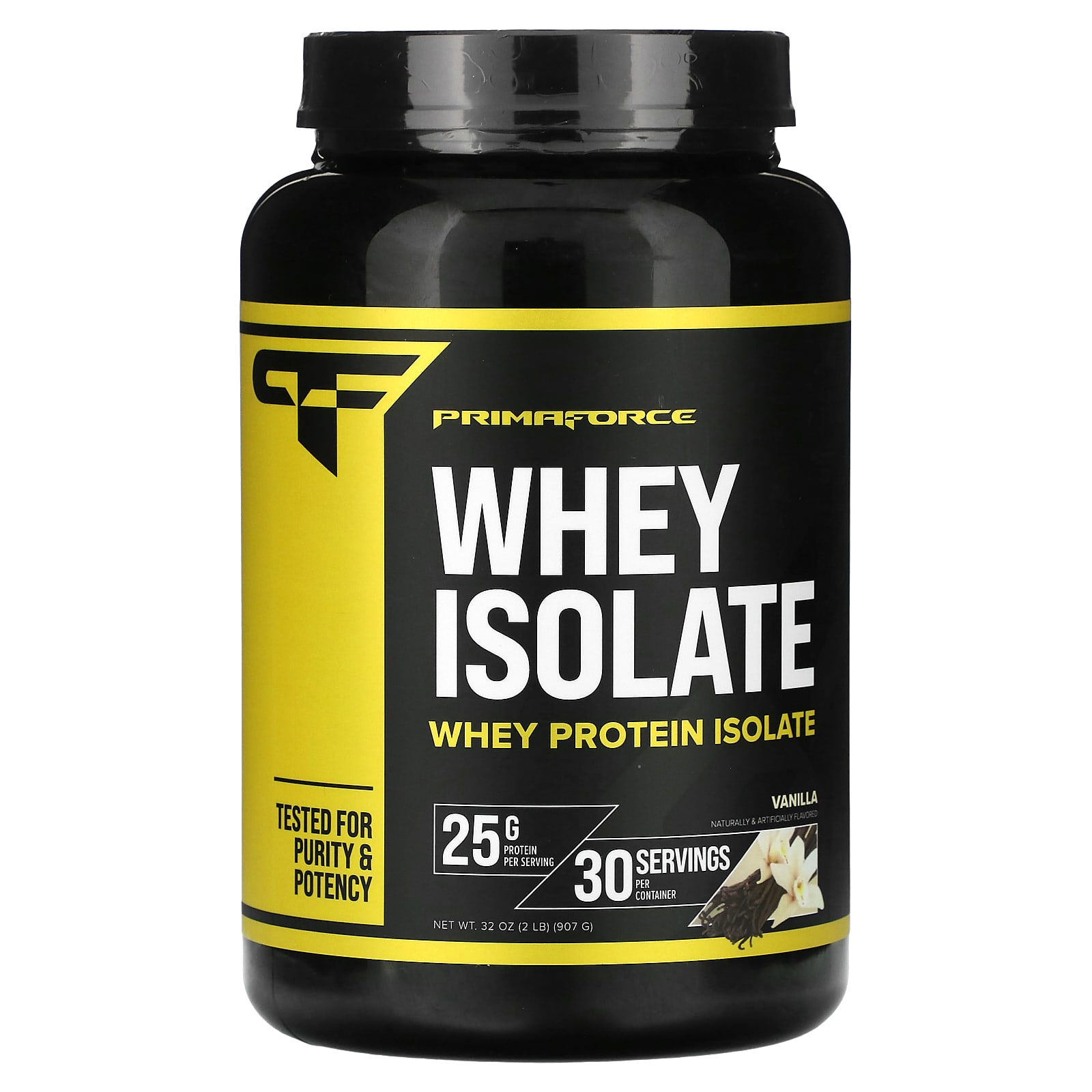 

Primaforce, whey protein isolate, vanilla, 907 g (2 lbs)